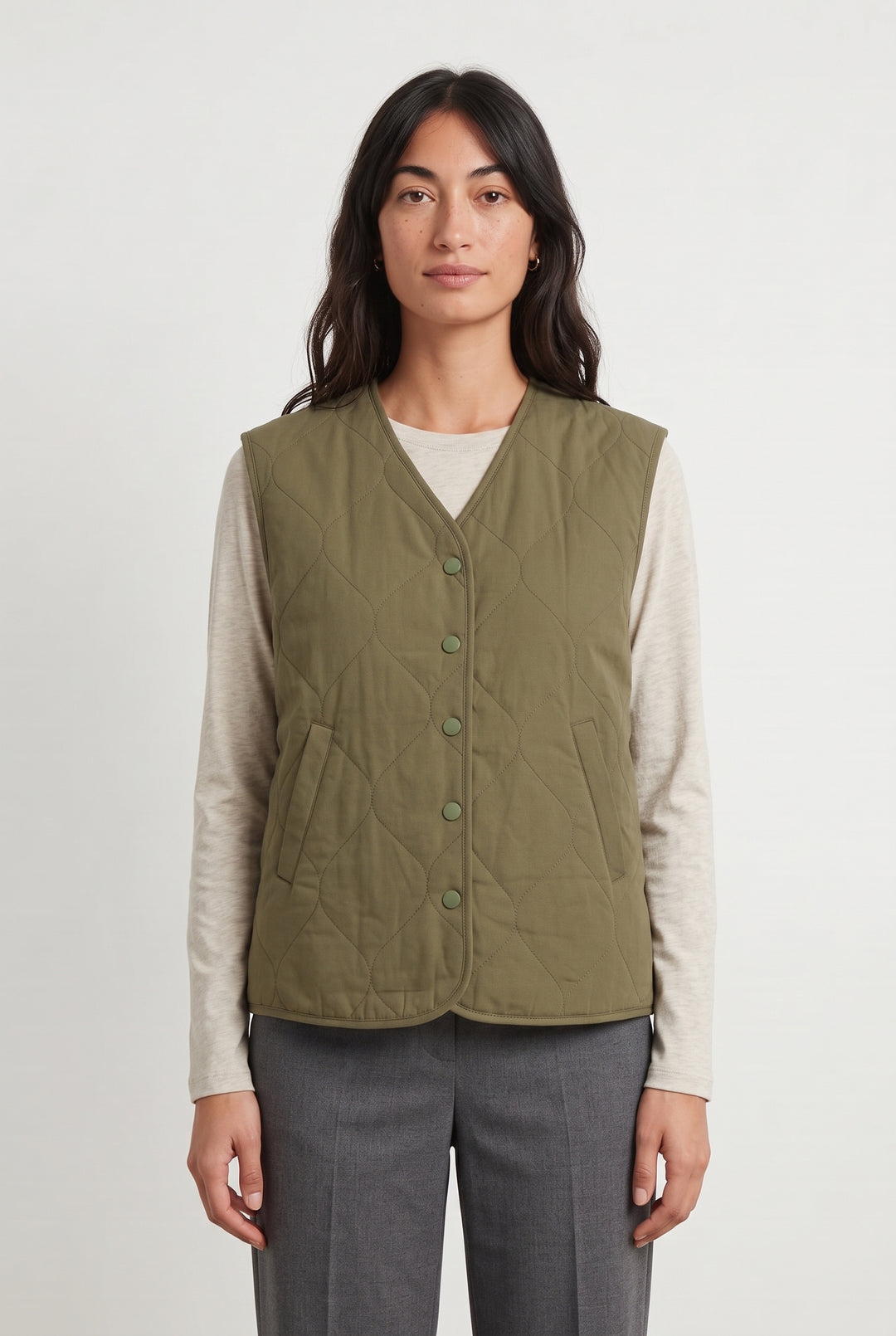 Gilet Matelassé Vert - Taille S/36 de la marque Karl Marc John | PARAD120380 - Vendu par Paradigme - Image 1