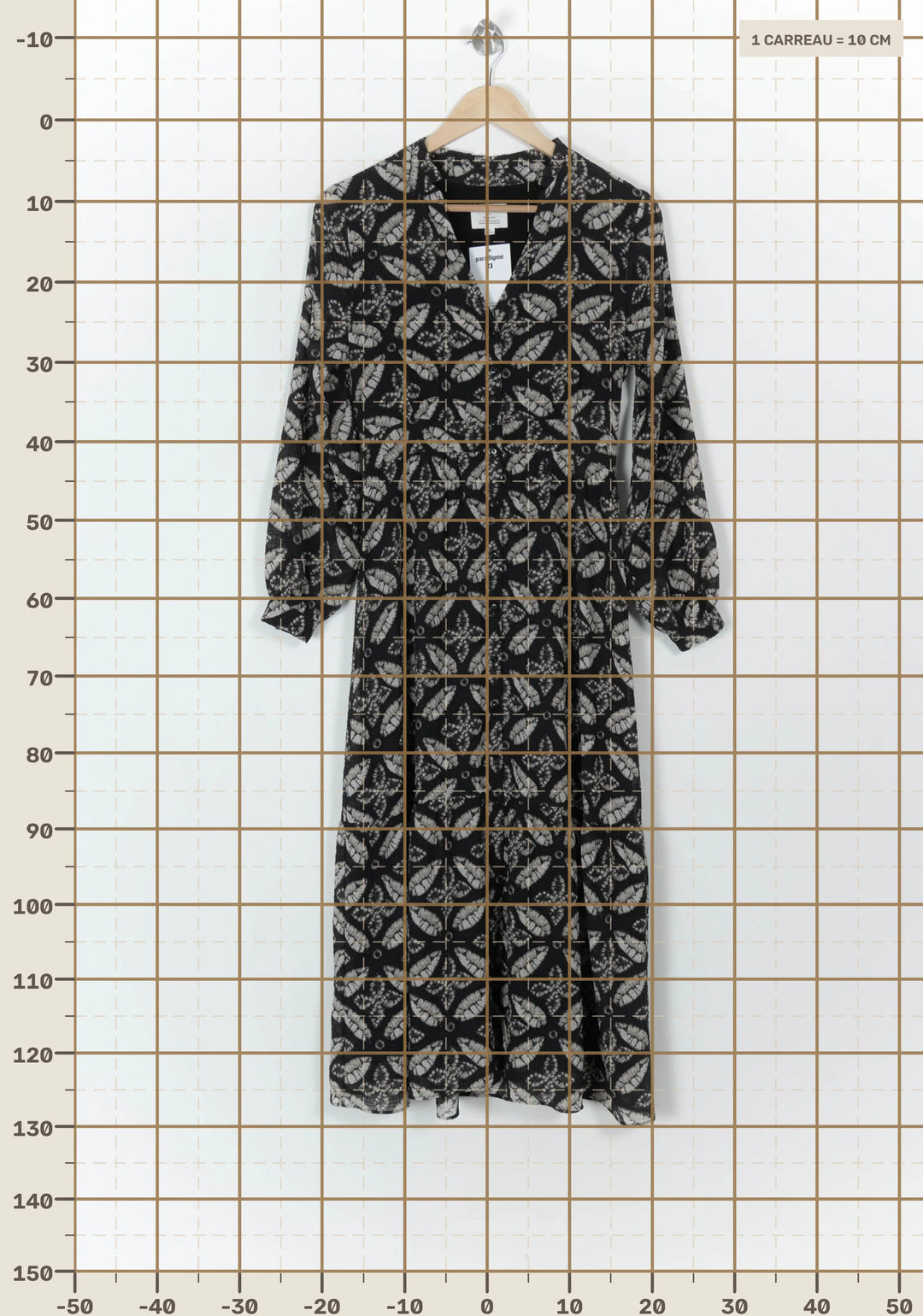 Robe Longue Noire et Blanche - Taille S/36 de la marque Maison 123 | PARAD120382 - Vendu par Paradigme - Image 4