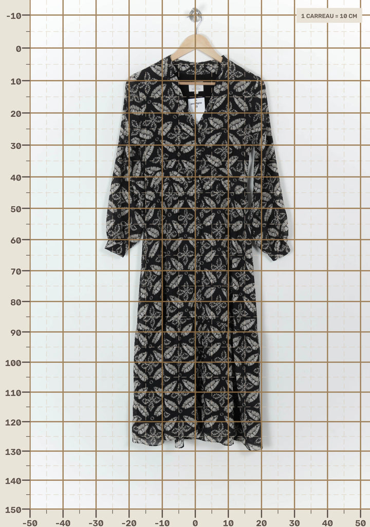 Robe Longue Noire et Blanche - Taille S/36 de la marque Maison 123 | PARAD120382 - Vendu par Paradigme - Image 4