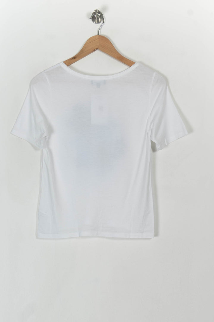 Tee-shirt Blanc et Bleu - Taille S/36 de la marque Caroll | PARAD120383 - Vendu par Paradigme - Image 5