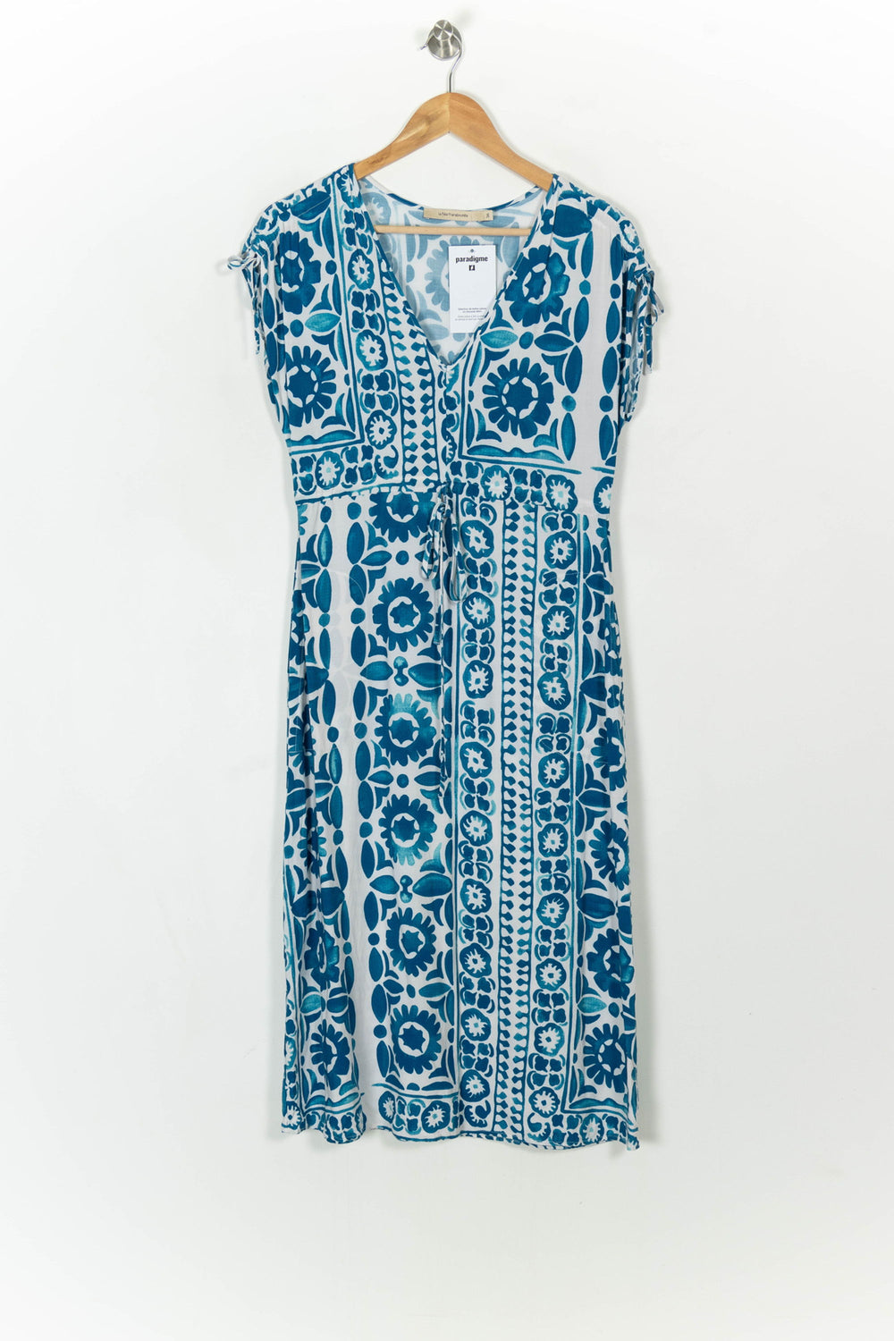 Robe Bleu et Blanc - Taille S/36 de la marque La Fée Maraboutée | PARAD120386 - Vendu par Paradigme - Image 2