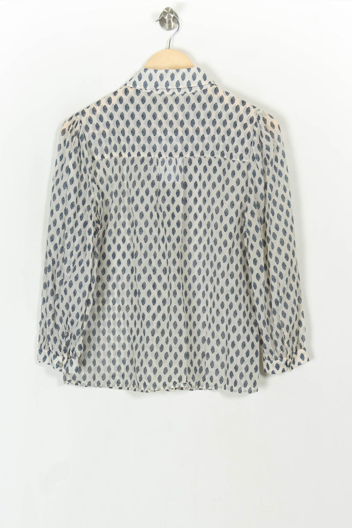 Chemise Blanche et Bleue - Taille M/38 de la marque Maison 123 | PARAD120389 - Vendu par Paradigme - Image 5
