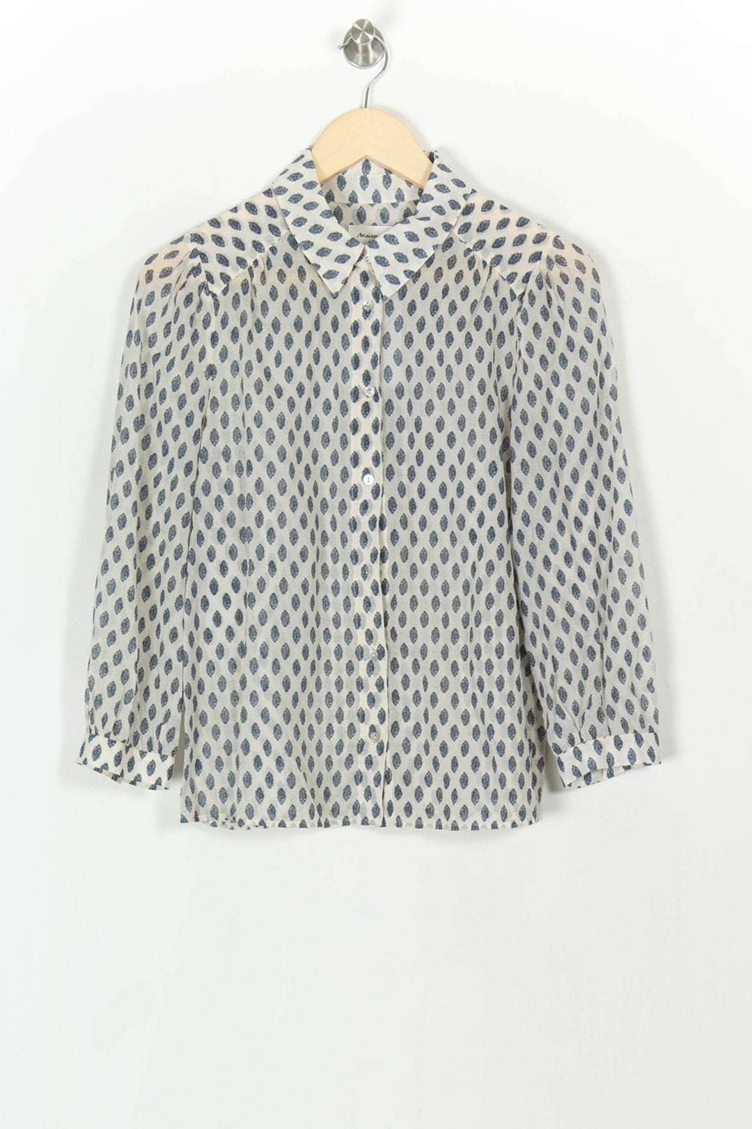 Chemise Blanche et Bleue - Taille M/38 de la marque Maison 123 | PARAD120389 - Vendu par Paradigme - Image 2