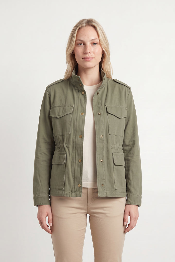 Veste Saharienne Verte - Taille L/40 de la marque Maison 123 | PARAD120392 - Vendu par Paradigme - Image 1