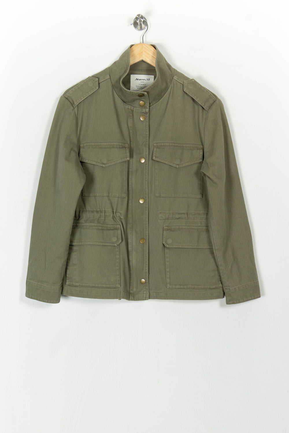 Veste Saharienne Verte - Taille L/40 de la marque Maison 123 | PARAD120392 - Vendu par Paradigme - Image 2