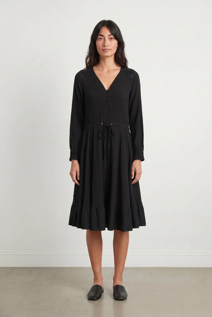Robe Midi Noire - Taille S/36 de la marque Maje | PARAD120395 - Vendu par Paradigme - Image 1
