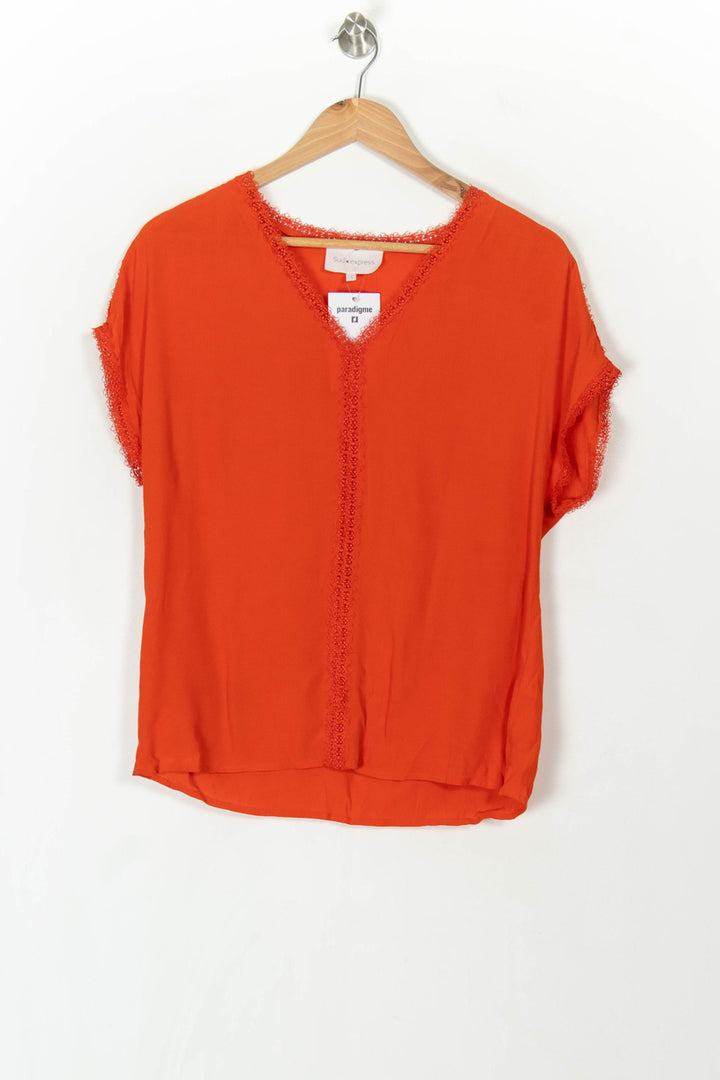 Blouse Orange - Taille S/36 de la marque Sud express | PARAD120406 - Vendu par Paradigme - Image 2