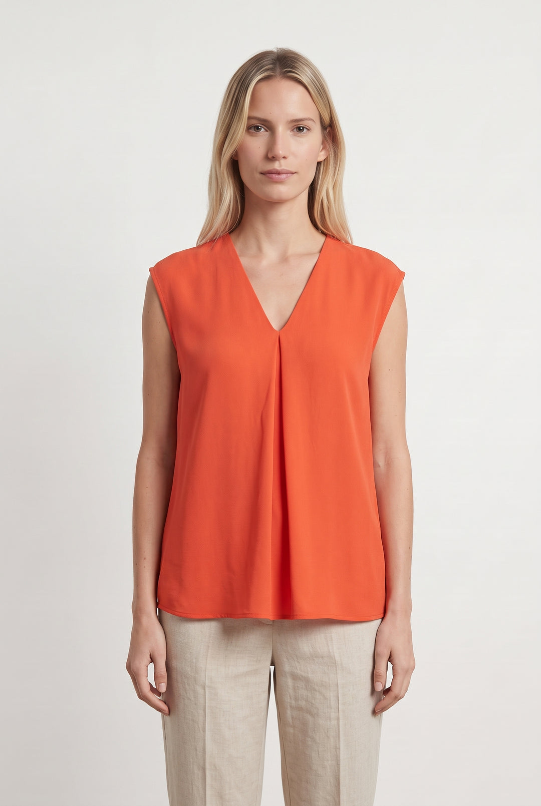 Blouse Orange - Taille S/36 de la marque Sud express | PARAD120407 - Vendu par Paradigme - Image 1