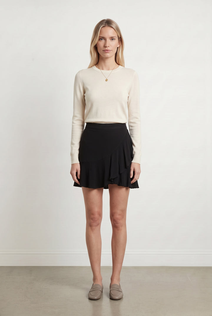 Jupe Portefeuille Noire - Taille M/38 de la marque ZAPA | PARAD120414 - Vendu par Paradigme - Image 1