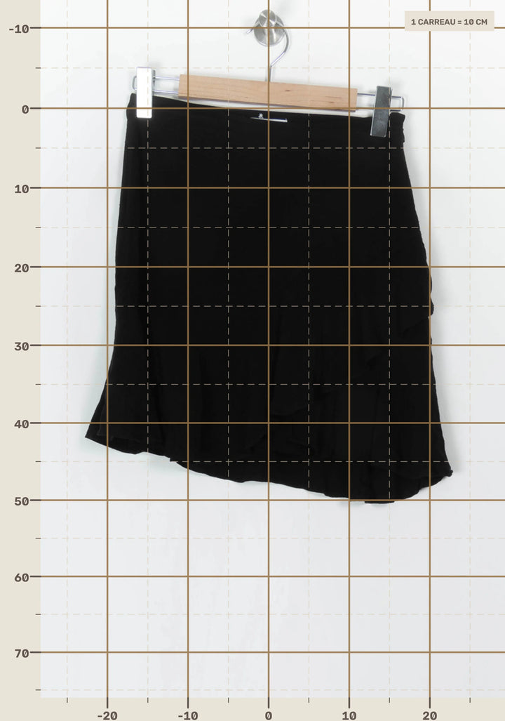 Jupe Portefeuille Noire - Taille M/38 de la marque ZAPA | PARAD120414 - Vendu par Paradigme - Image 4