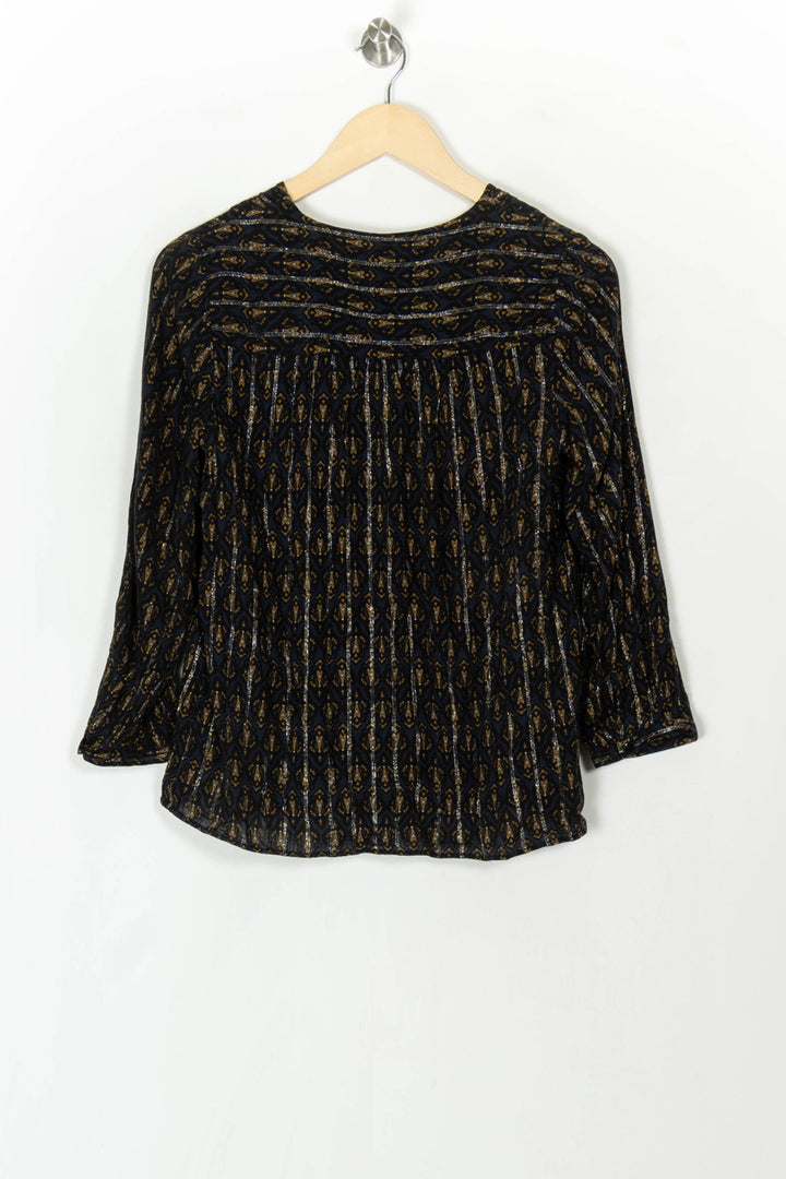 Blouse Noire et Dorée - Taille M/38 de la marque Maison 123 | PARAD120415 - Vendu par Paradigme - Image 5
