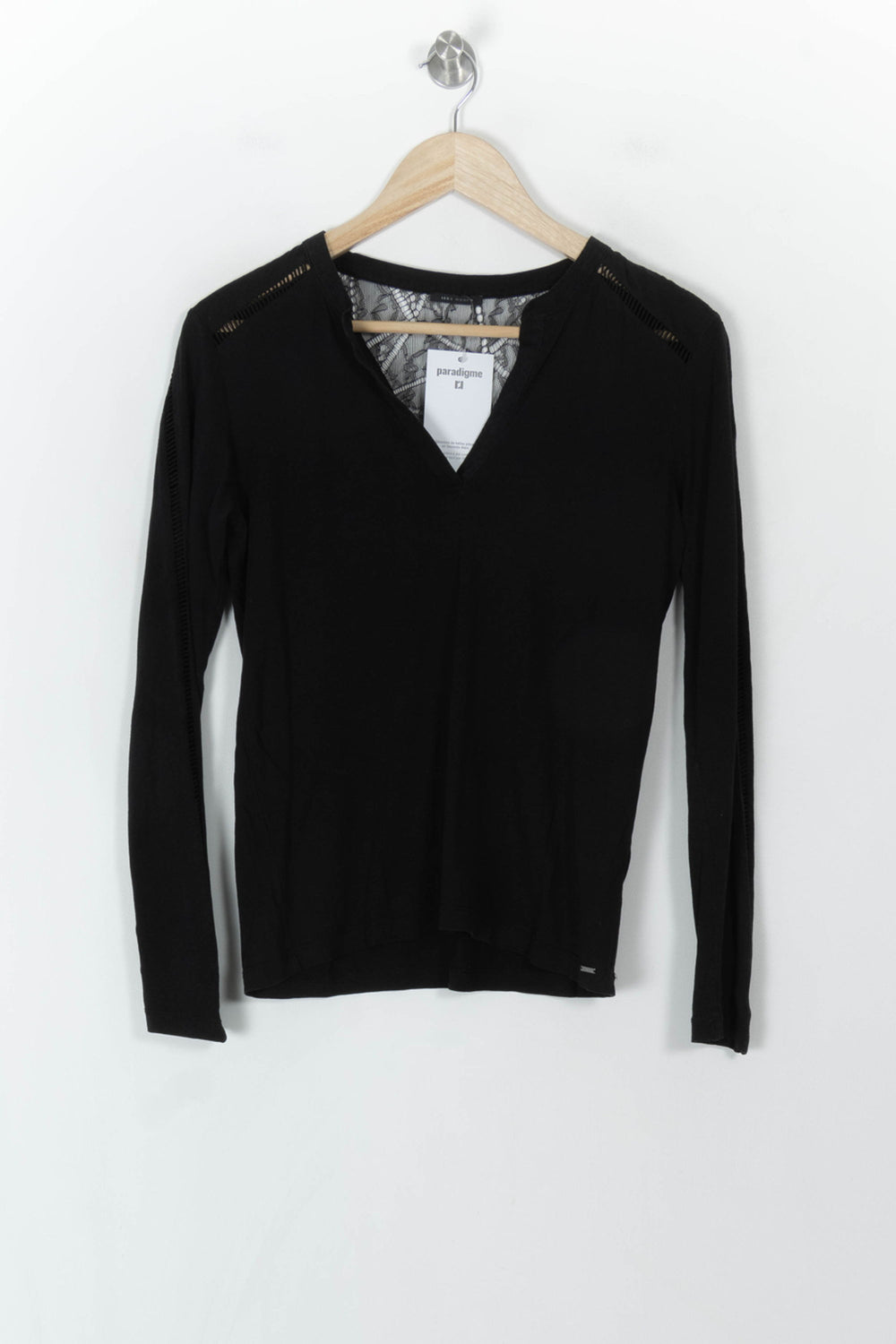 Pull Noir - Taille M/38 de la marque IKKS | PARAD120418 - Vendu par Paradigme - Image 2