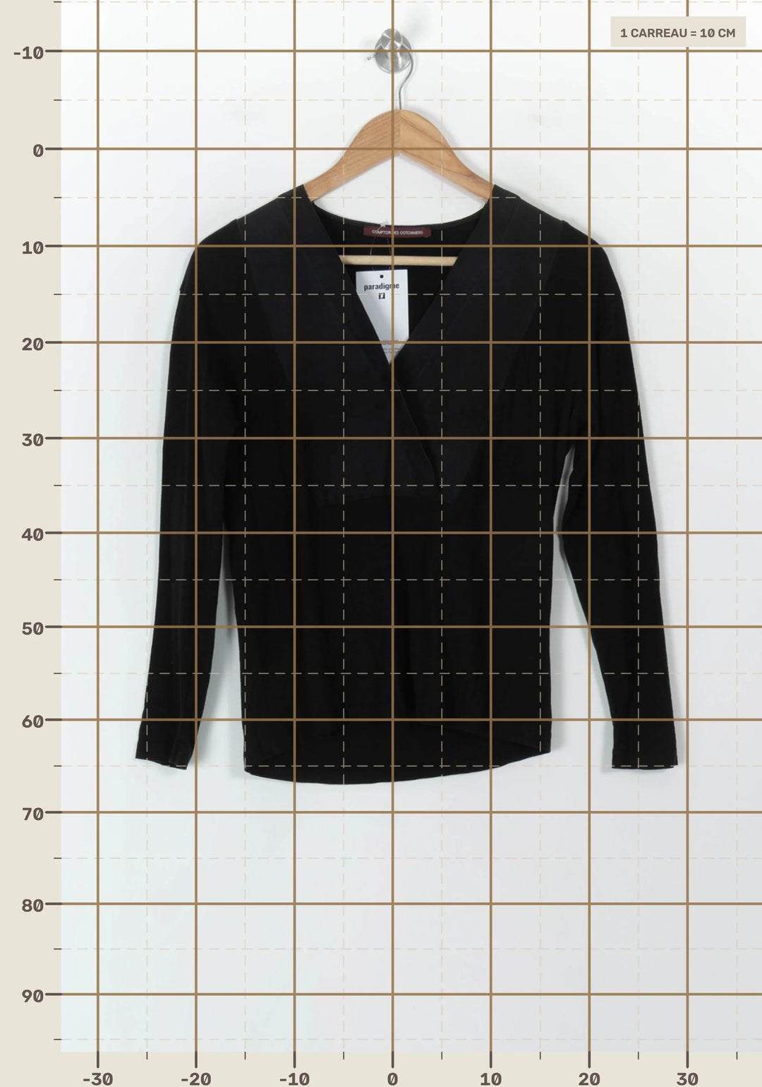 Blouse Noire - Taille S/36 de la marque Comptoir des Cotonniers | PARAD120419 - Vendu par Paradigme - Image 4