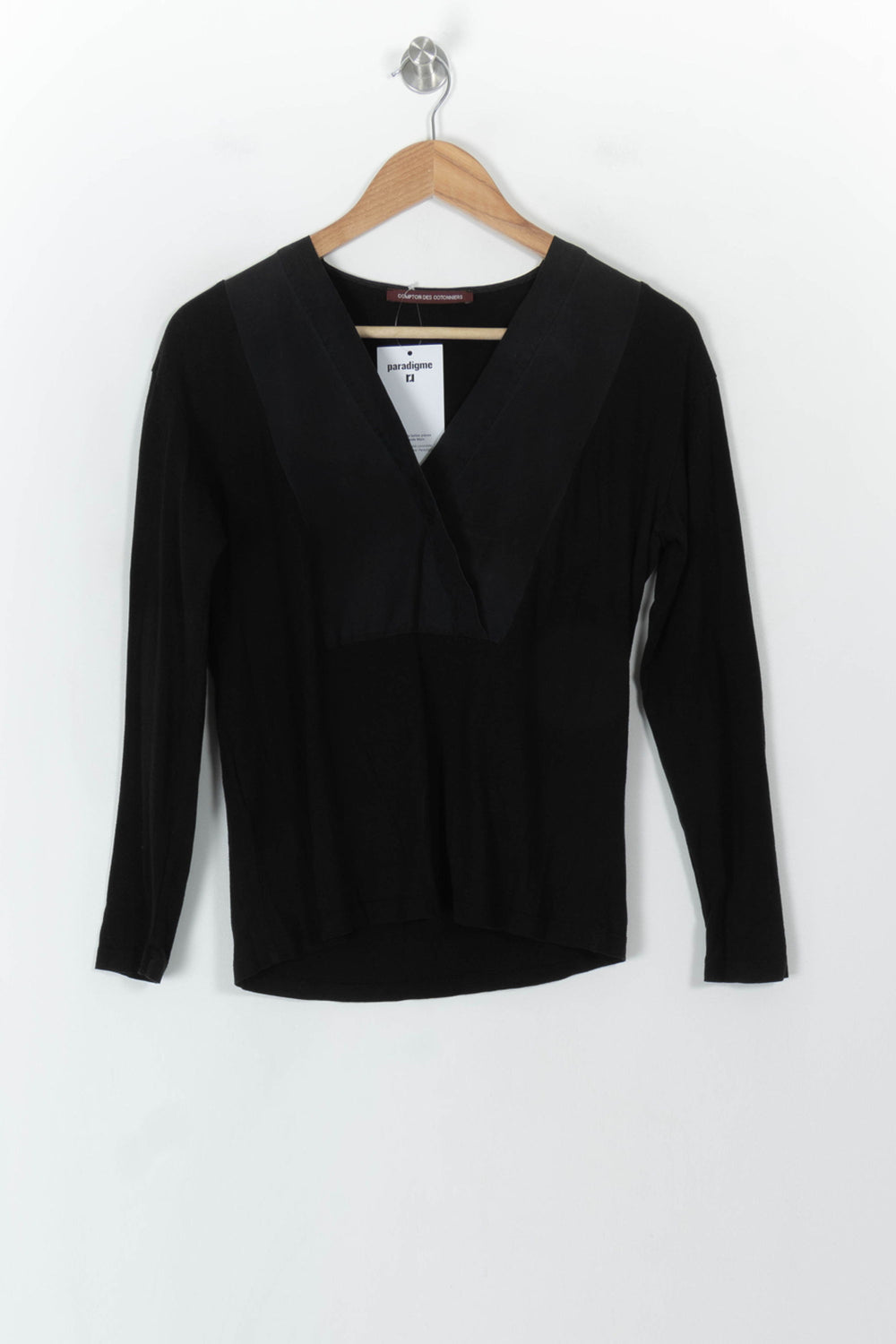 Blouse Noire - Taille S/36 de la marque Comptoir des Cotonniers | PARAD120419 - Vendu par Paradigme - Image 2