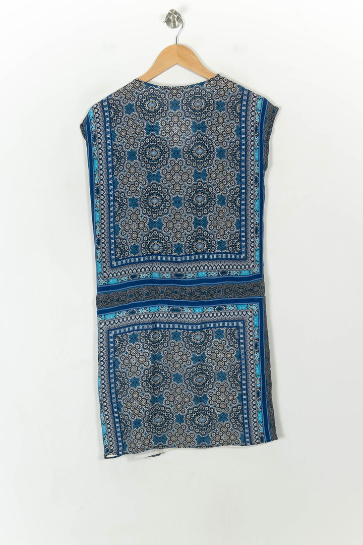 Robe Midi Bleue et Noire - Taille S/36 de la marque Maison 123 | PARAD120420 - Vendu par Paradigme - Image 5