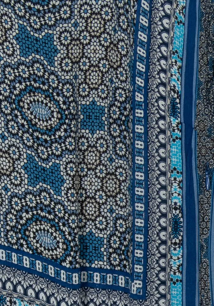 Robe Midi Bleue et Noire - Taille S/36 de la marque Maison 123 | PARAD120420 - Vendu par Paradigme - Image 3