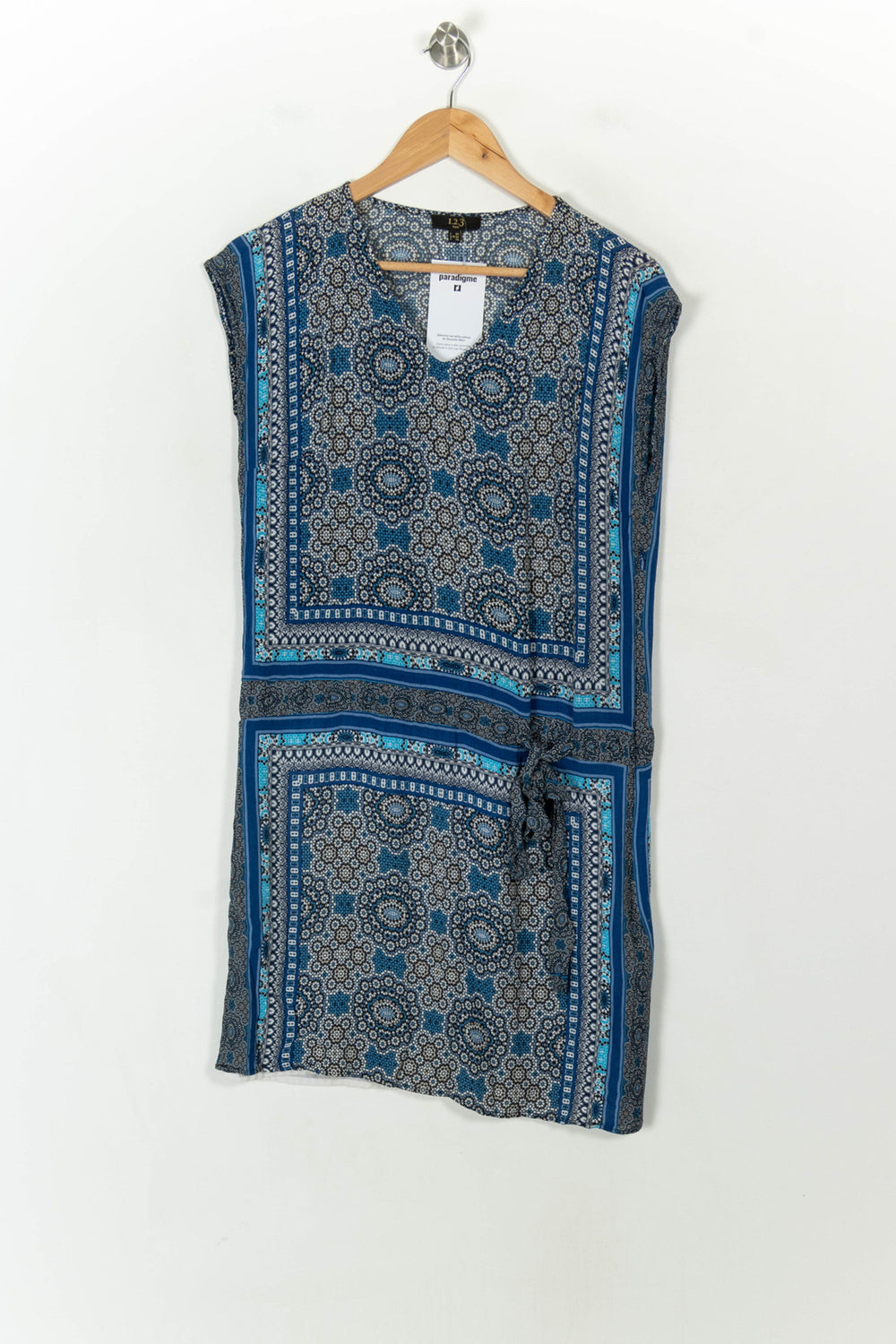 Robe Midi Bleue et Noire - Taille S/36 de la marque Maison 123 | PARAD120420 - Vendu par Paradigme - Image 2