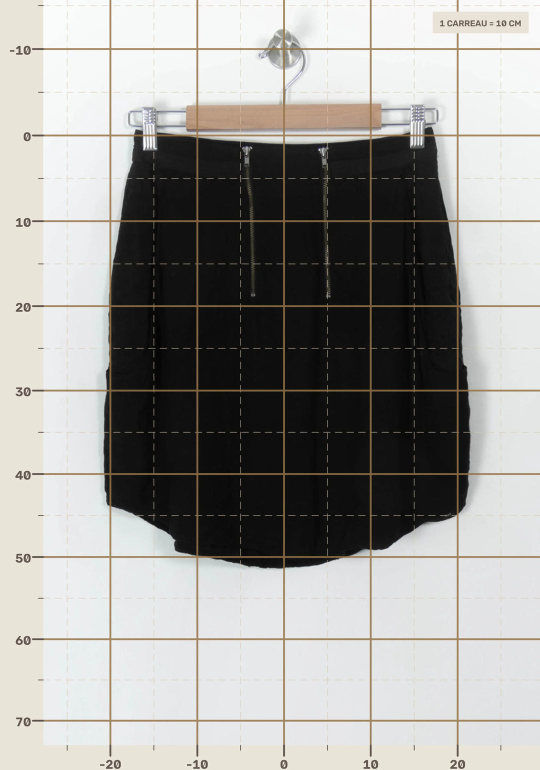 Jupe Courte Noire - Taille M/38 de la marque IKKS | PARAD120421 - Vendu par Paradigme - Image 4