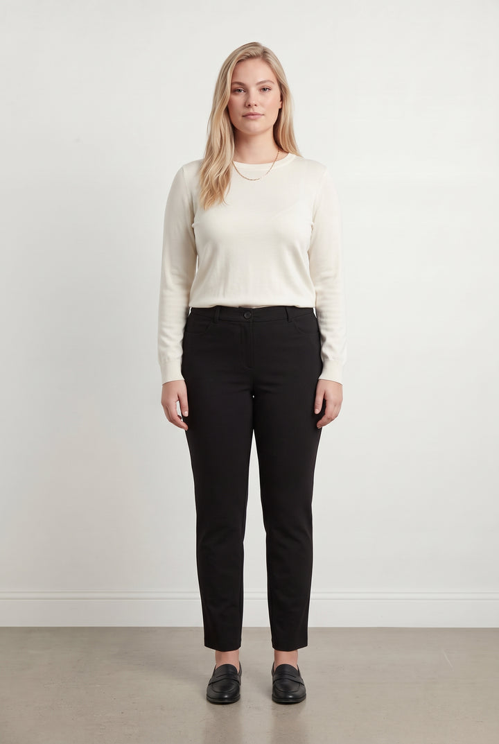 Pantalon Cigarette Noir - Taille XL/42 de la marque Maison 123 | PARAD120422 - Vendu par Paradigme - Image 1