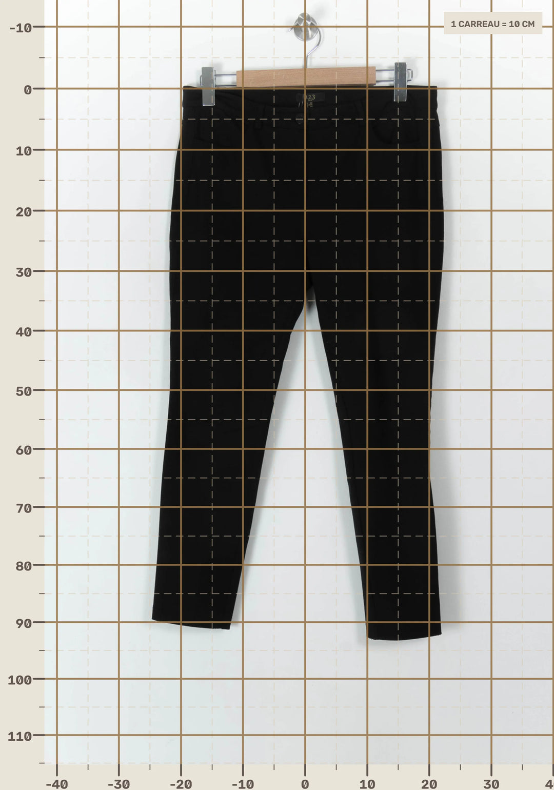 Pantalon Cigarette Noir - Taille XL/42 de la marque Maison 123 | PARAD120422 - Vendu par Paradigme - Image 4