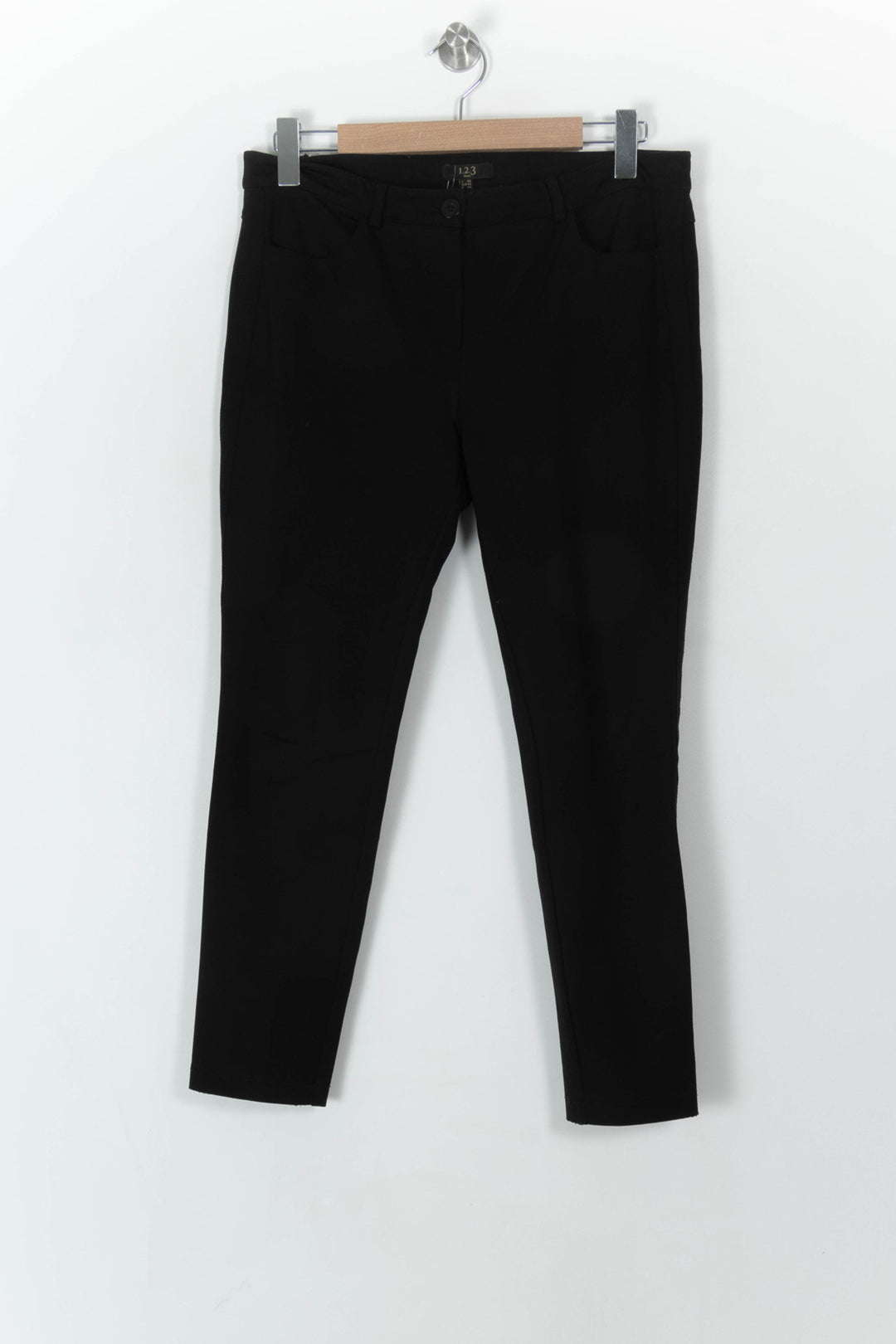 Pantalon Cigarette Noir - Taille XL/42 de la marque Maison 123 | PARAD120422 - Vendu par Paradigme - Image 2