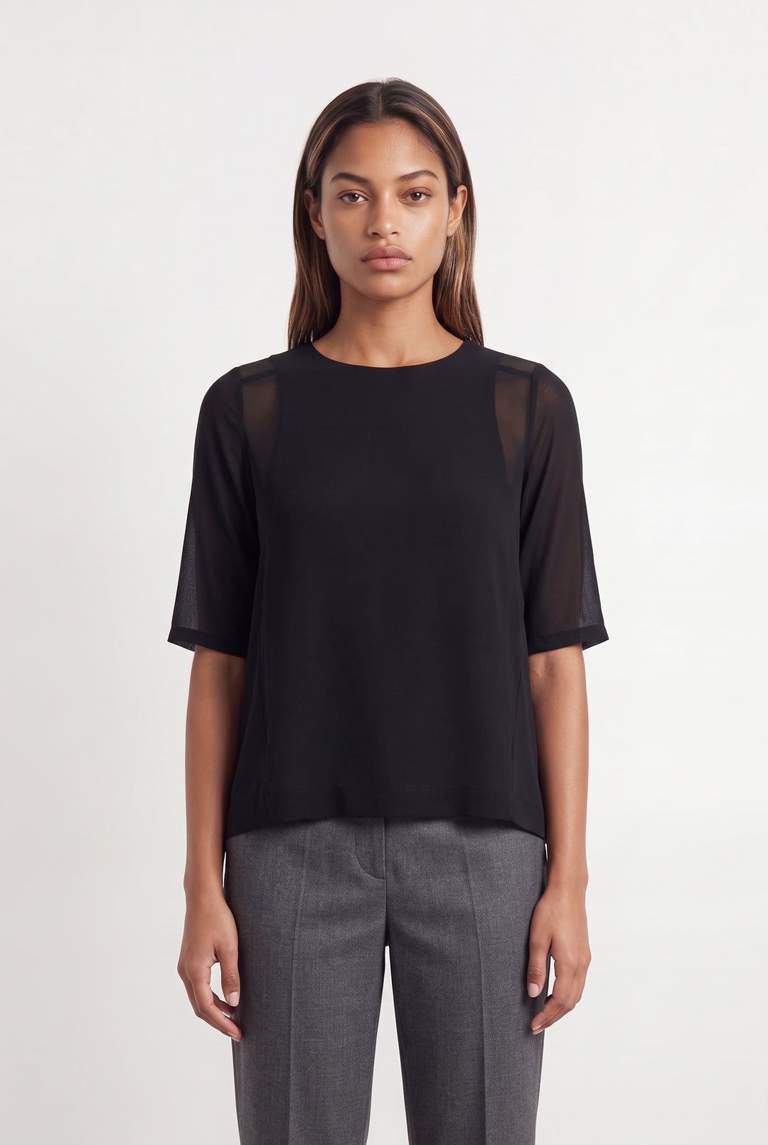 Blouse Noire - Taille XS/34 de la marque La Redoute Collections | PARAD120423 - Vendu par Paradigme - Image 1