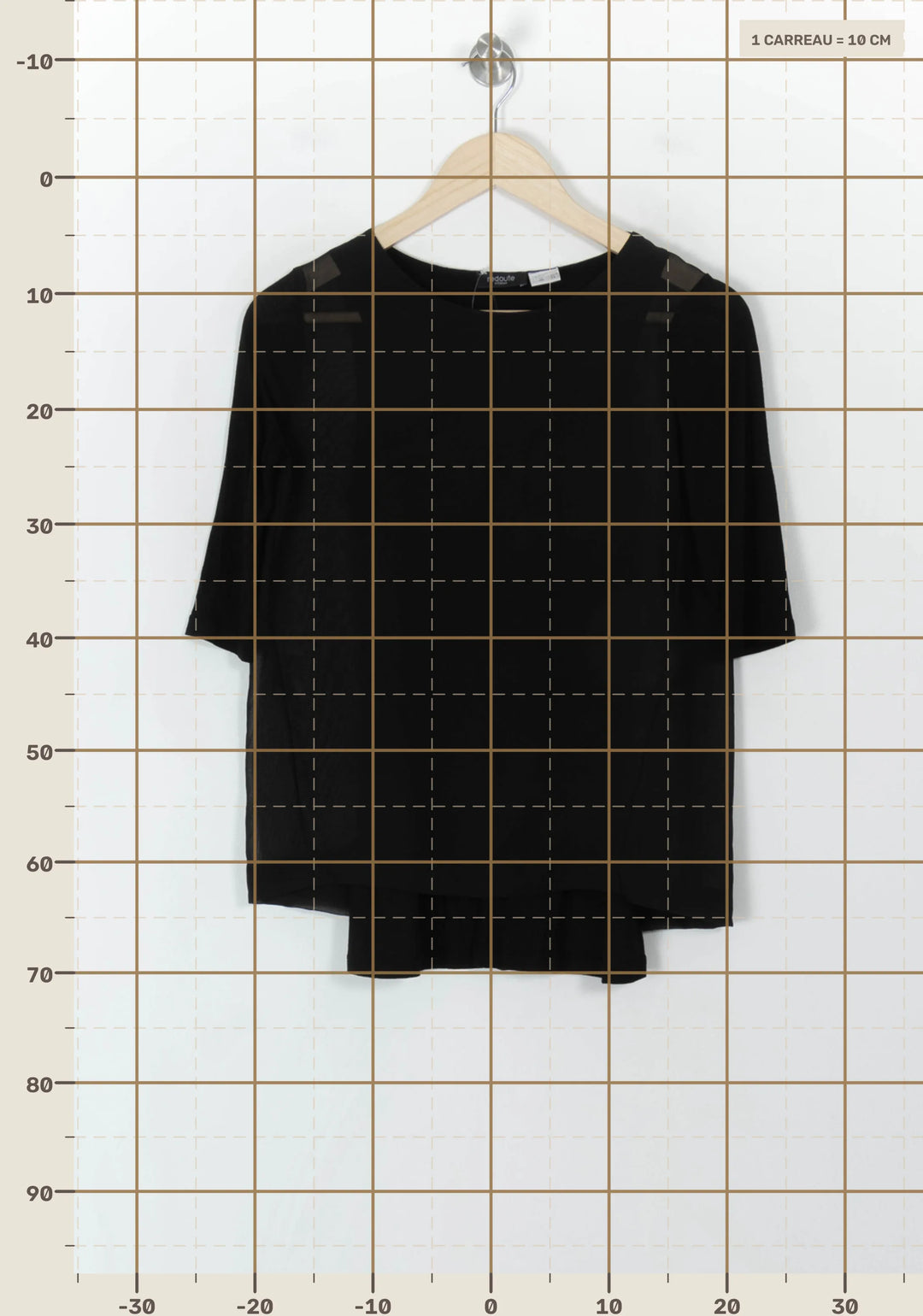 Blouse Noire - Taille XS/34 de la marque La Redoute Collections | PARAD120423 - Vendu par Paradigme - Image 4