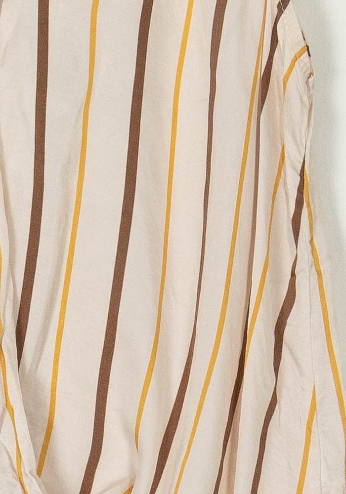 Blouse Beige et Marron - Taille M/38 de la marque La Fée Maraboutée | PARAD120424 - Vendu par Paradigme - Image 3