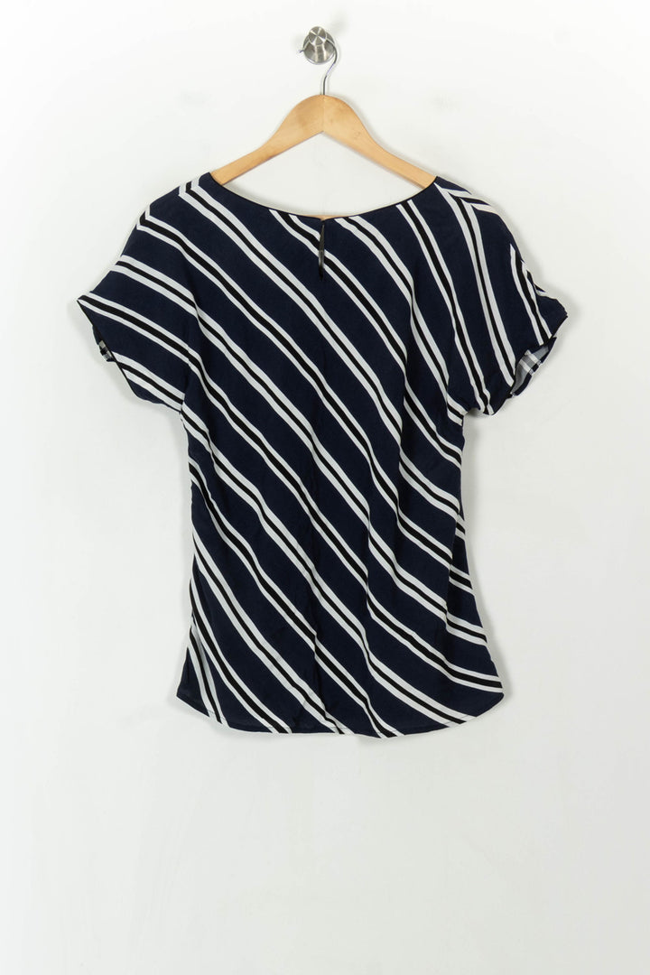 Blouse Bleu Marine et Blanche - Taille XL/42 de la marque Maison 123 | PARAD120428 - Vendu par Paradigme - Image 5