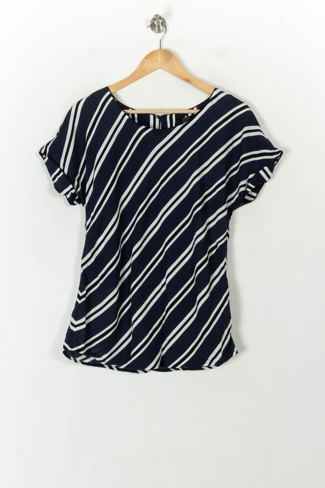 Blouse Bleu Marine et Blanche - Taille XL/42 de la marque Maison 123 | PARAD120428 - Vendu par Paradigme - Image 2