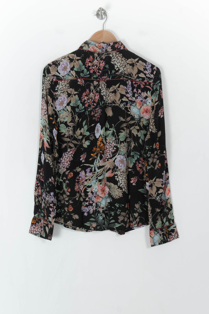 Chemise Noire et Fleurie - Taille XL/42 de la marque La Redoute Collections | PARAD120430 - Vendu par Paradigme - Image 5
