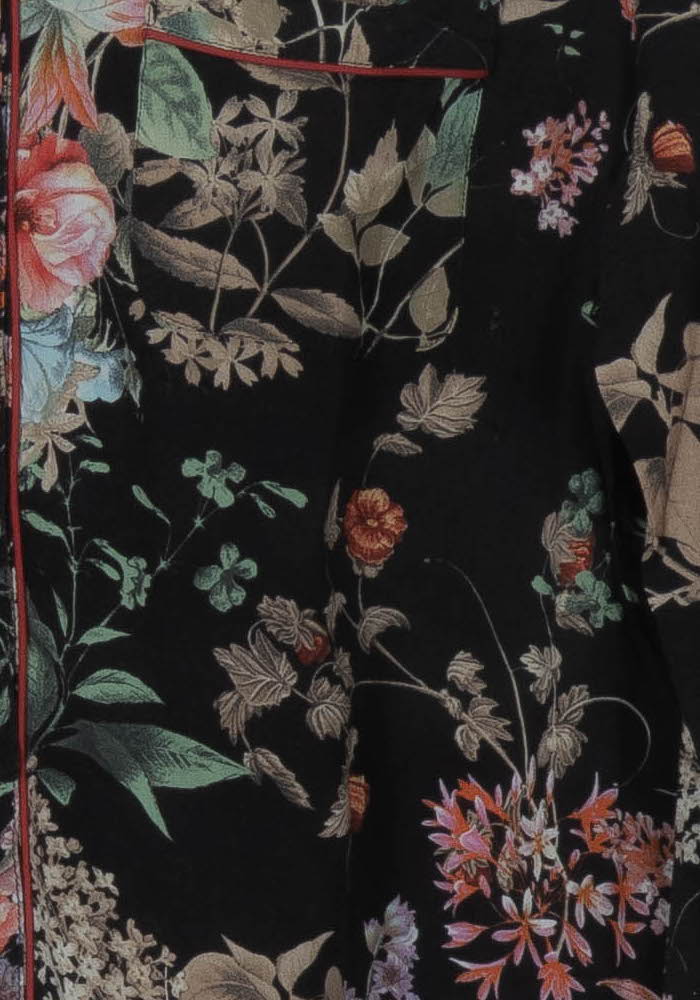 Chemise Noire et Fleurie - Taille XL/42 de la marque La Redoute Collections | PARAD120430 - Vendu par Paradigme - Image 3
