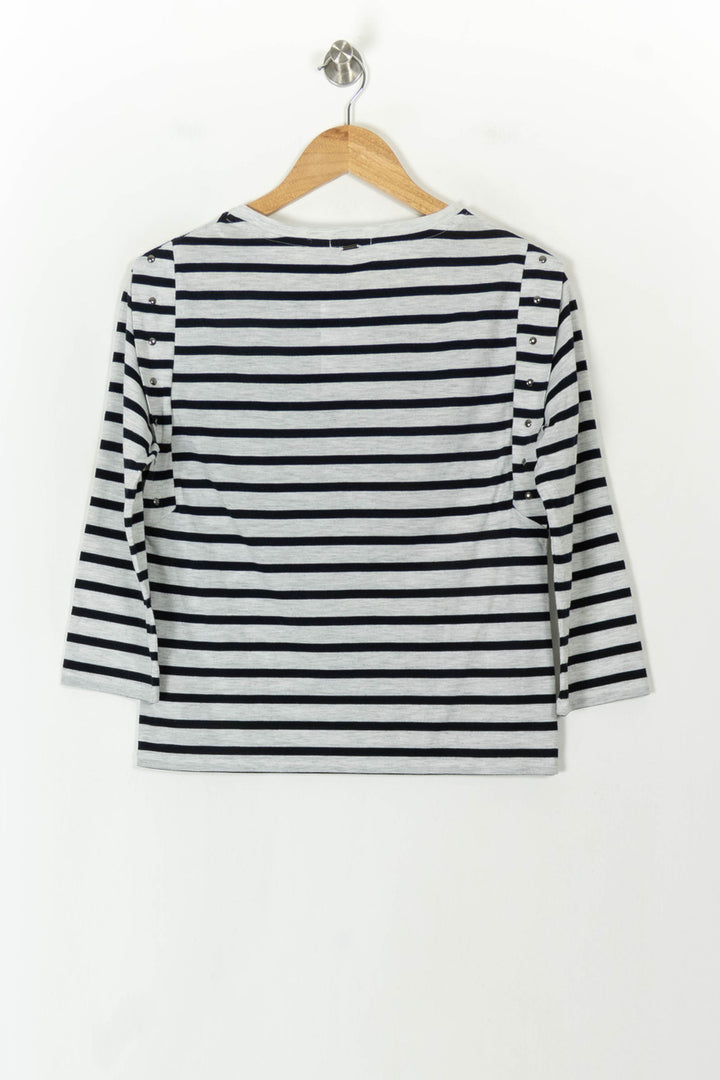 Marinière Blanche et Noire - Taille S/36 de la marque IKKS | PARAD120431 - Vendu par Paradigme - Image 5
