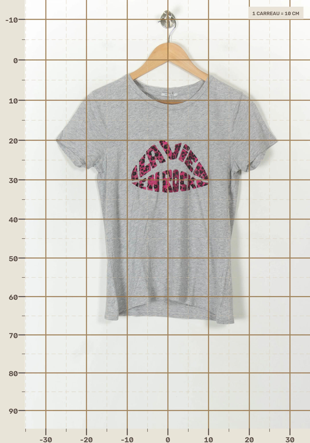 Tee-shirt Gris et Rose - Taille S/36 de la marque IKKS | PARAD120436 - Vendu par Paradigme - Image 4