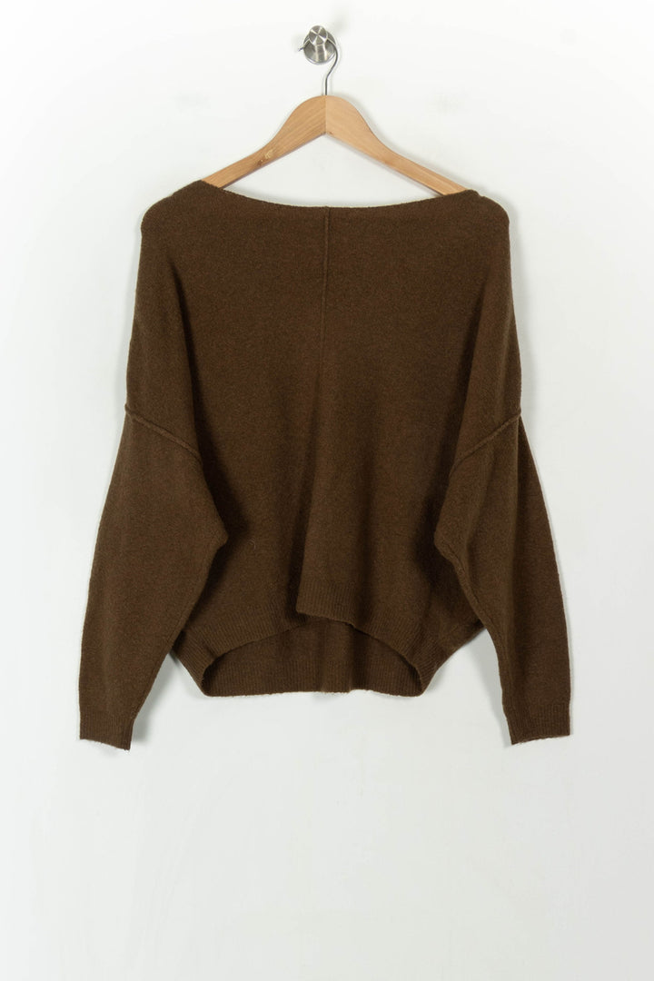 Pull Marron - Taille XS/34 de la marque American Vintage | PARAD120437 - Vendu par Paradigme - Image 5