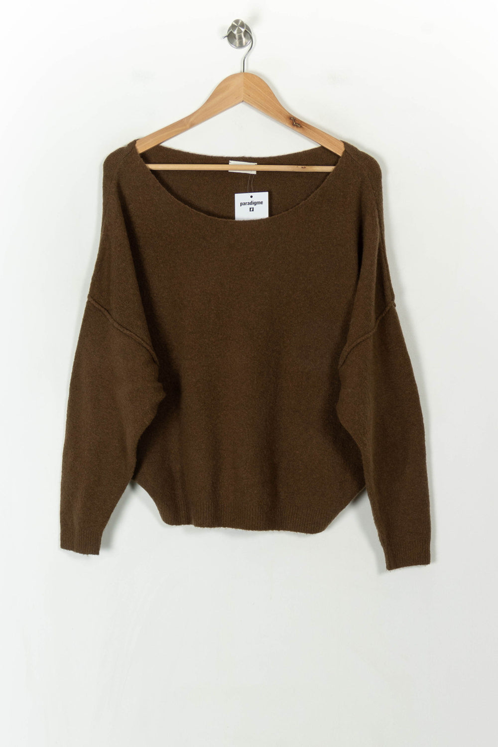 Pull Marron - Taille XS/34 de la marque American Vintage | PARAD120437 - Vendu par Paradigme - Image 2