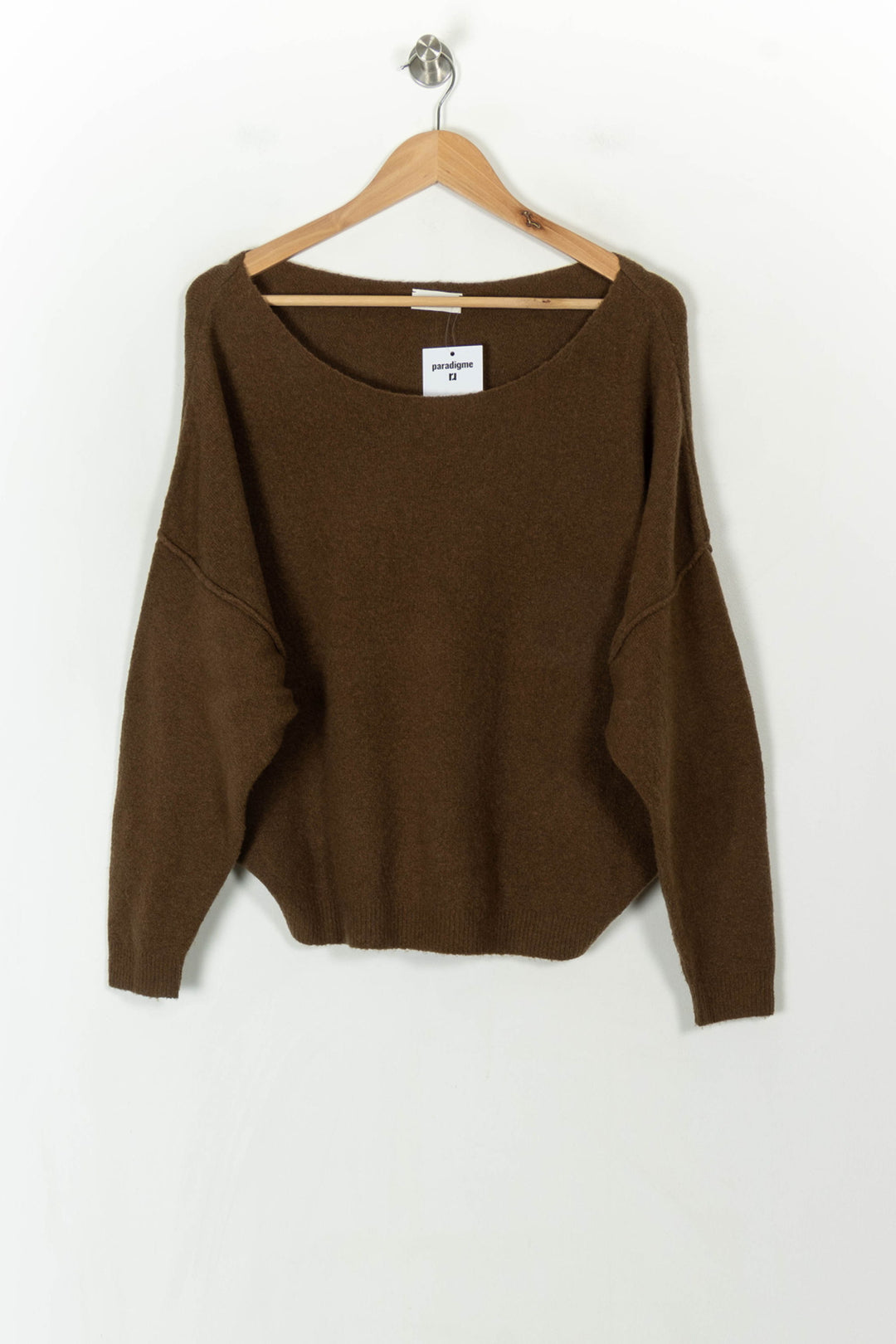 Pull Marron - Taille XS/34 de la marque American Vintage | PARAD120437 - Vendu par Paradigme - Image 2