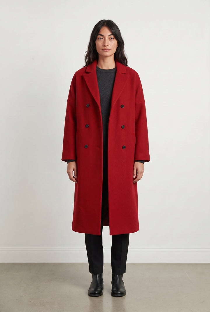 Manteau Rouge - Taille XS/34 de la marque IKKS | PARAD120439 - Vendu par Paradigme - Image 1