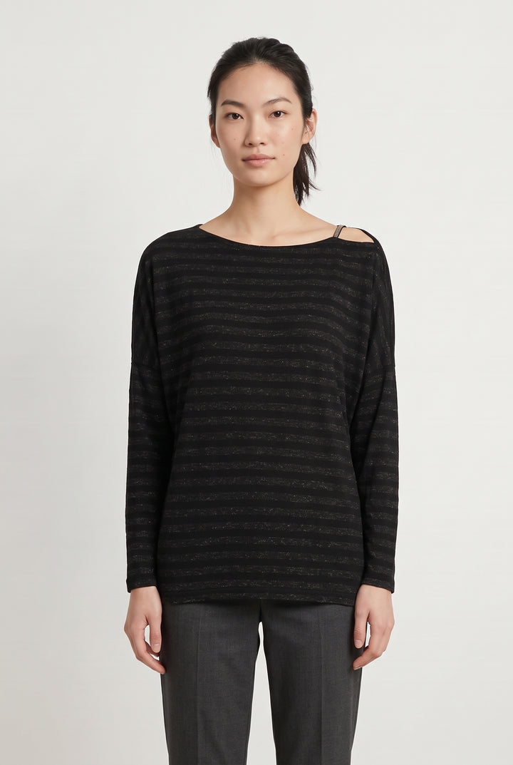Tee-shirt Manches Longues Noir - Taille S/36 de la marque One Step | PARAD120440 - Vendu par Paradigme - Image 1