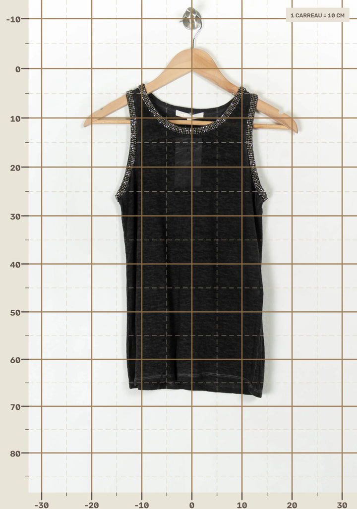 Débardeur Noir - Taille M/38 de la marque Maje | PARAD120441 - Vendu par Paradigme - Image 4