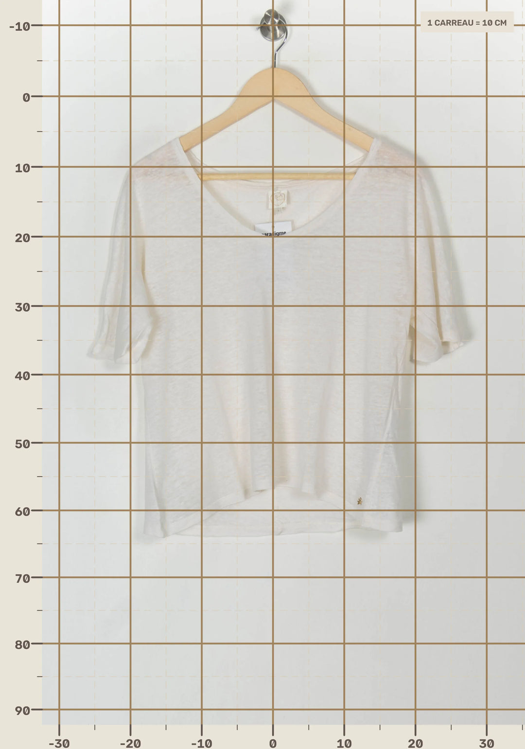 Tee-shirt Beige - Taille S/36 de la marque Des petits hauts | PARAD120444 - Vendu par Paradigme - Image 4