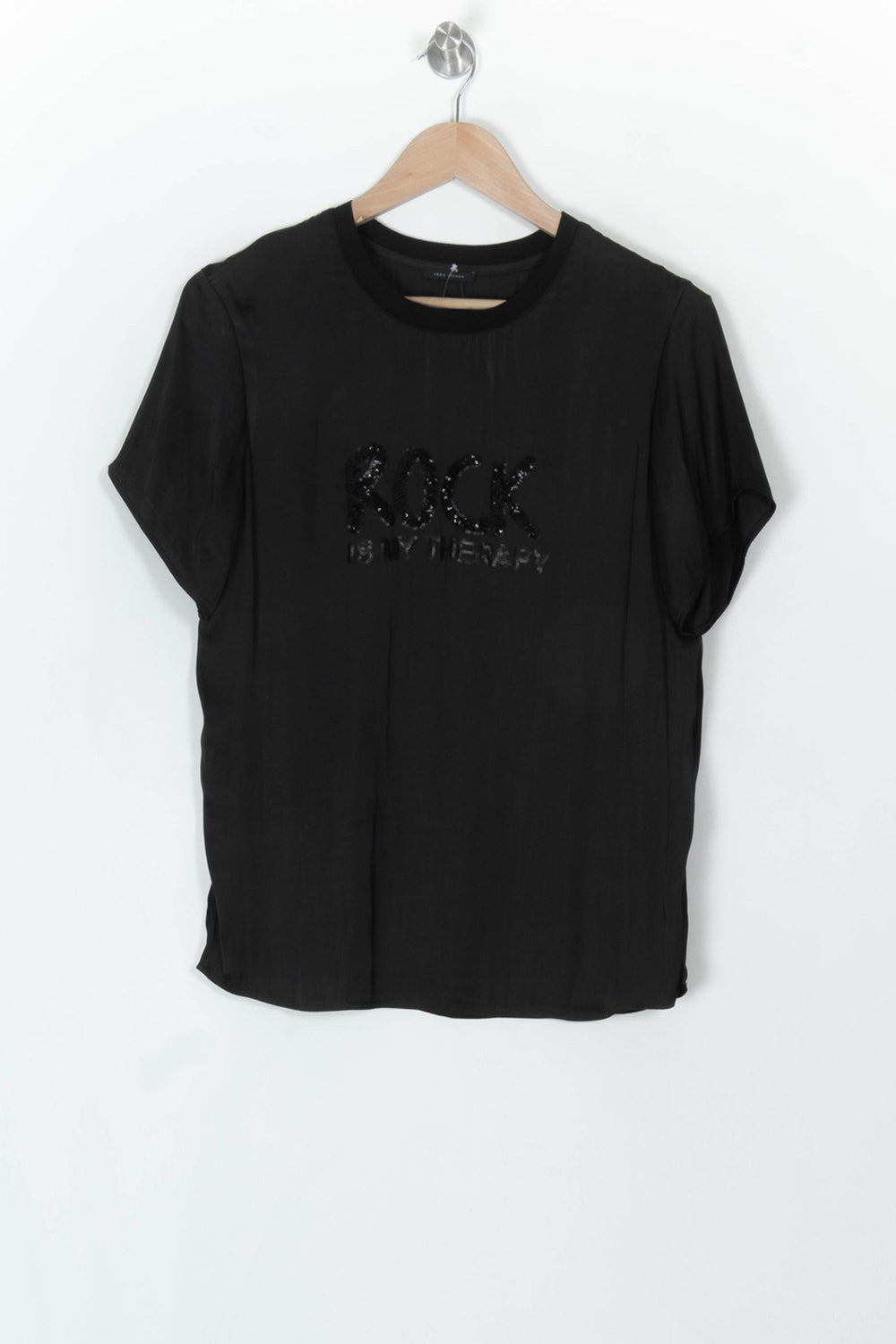 Tee-shirt Noir - Taille XS/34 de la marque IKKS | PARAD120446 - Vendu par Paradigme - Image 2