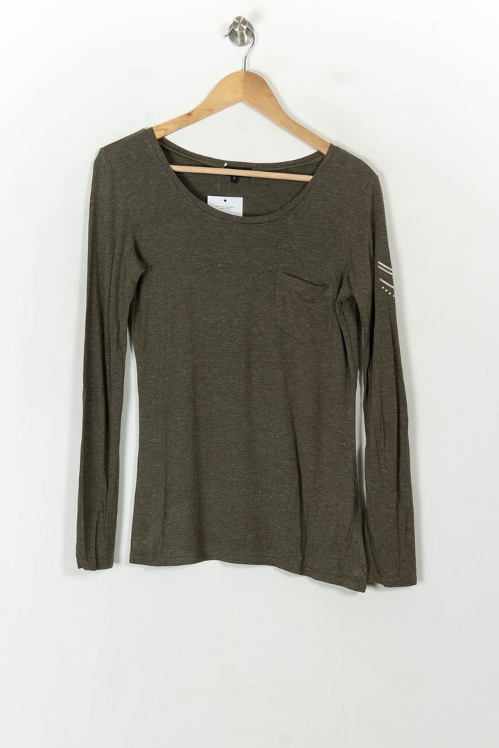 Tee-shirt Manches Longues Vert - Taille L/40 de la marque IKKS | PARAD120448 - Vendu par Paradigme - Image 2
