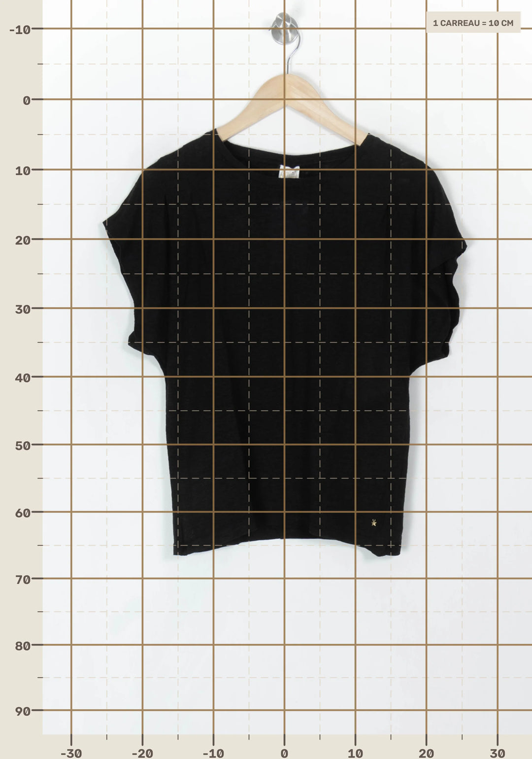 Tee-shirt Noir - Taille S/36 de la marque Des petits hauts | PARAD120450 - Vendu par Paradigme - Image 4