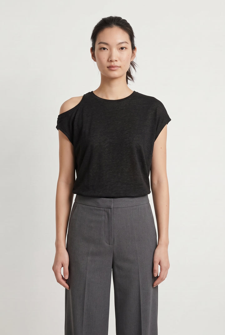 Débardeur Noir - Taille S/36 de la marque IKKS | PARAD120451 - Vendu par Paradigme - Image 1