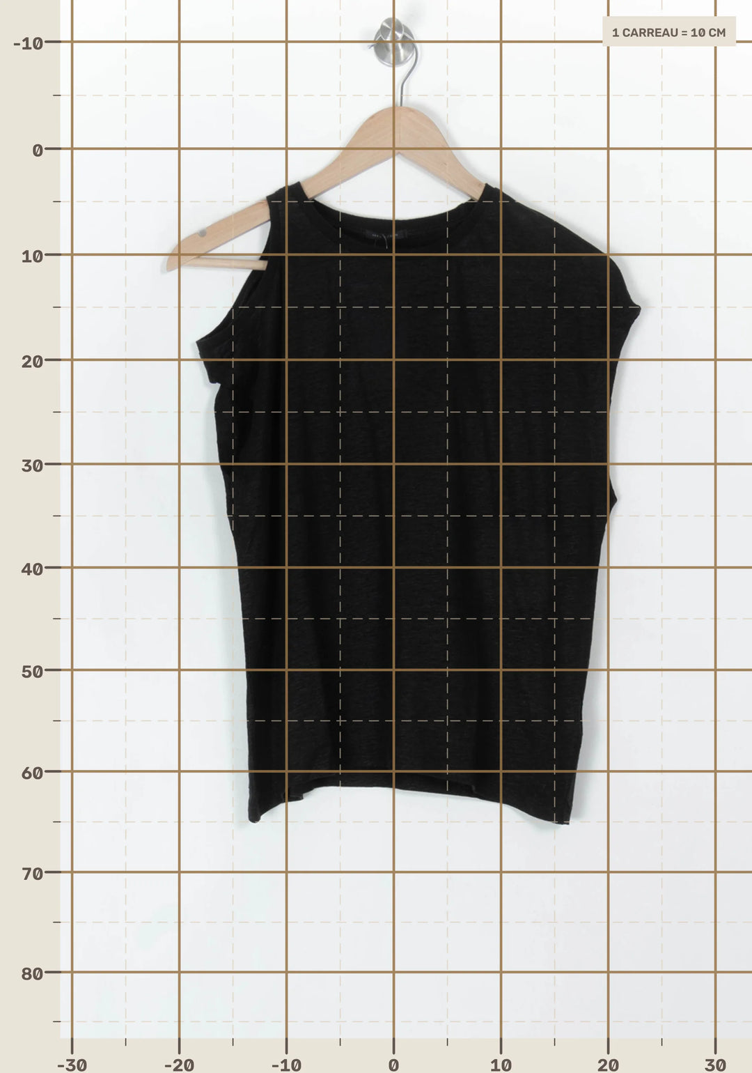 Débardeur Noir - Taille S/36 de la marque IKKS | PARAD120451 - Vendu par Paradigme - Image 4