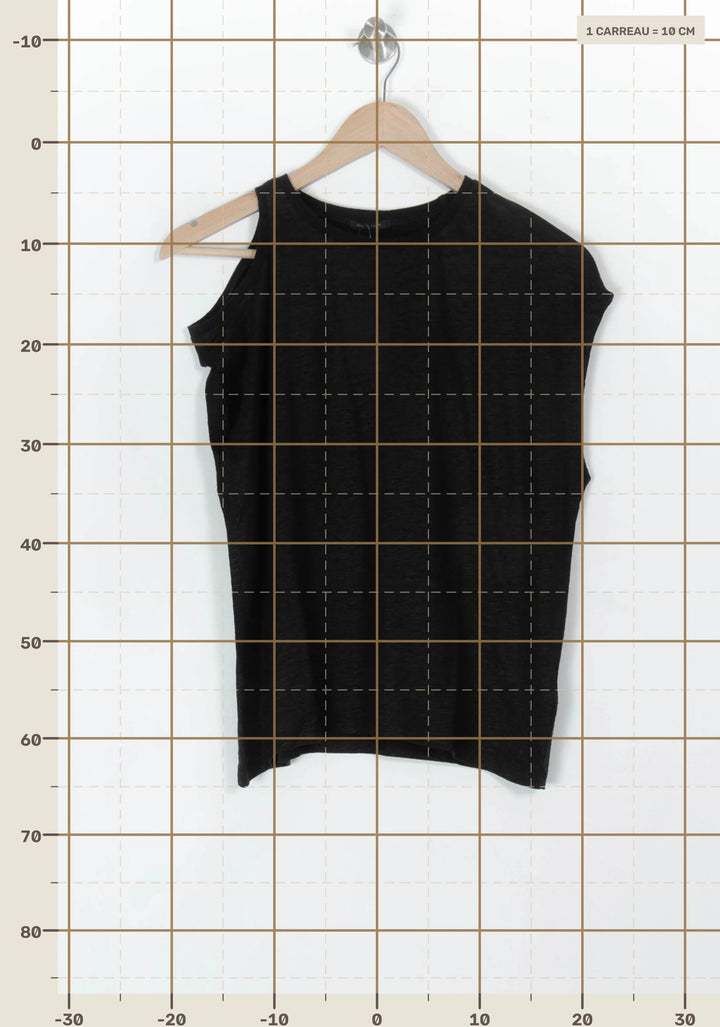 Débardeur Noir - Taille S/36 de la marque IKKS | PARAD120451 - Vendu par Paradigme - Image 4