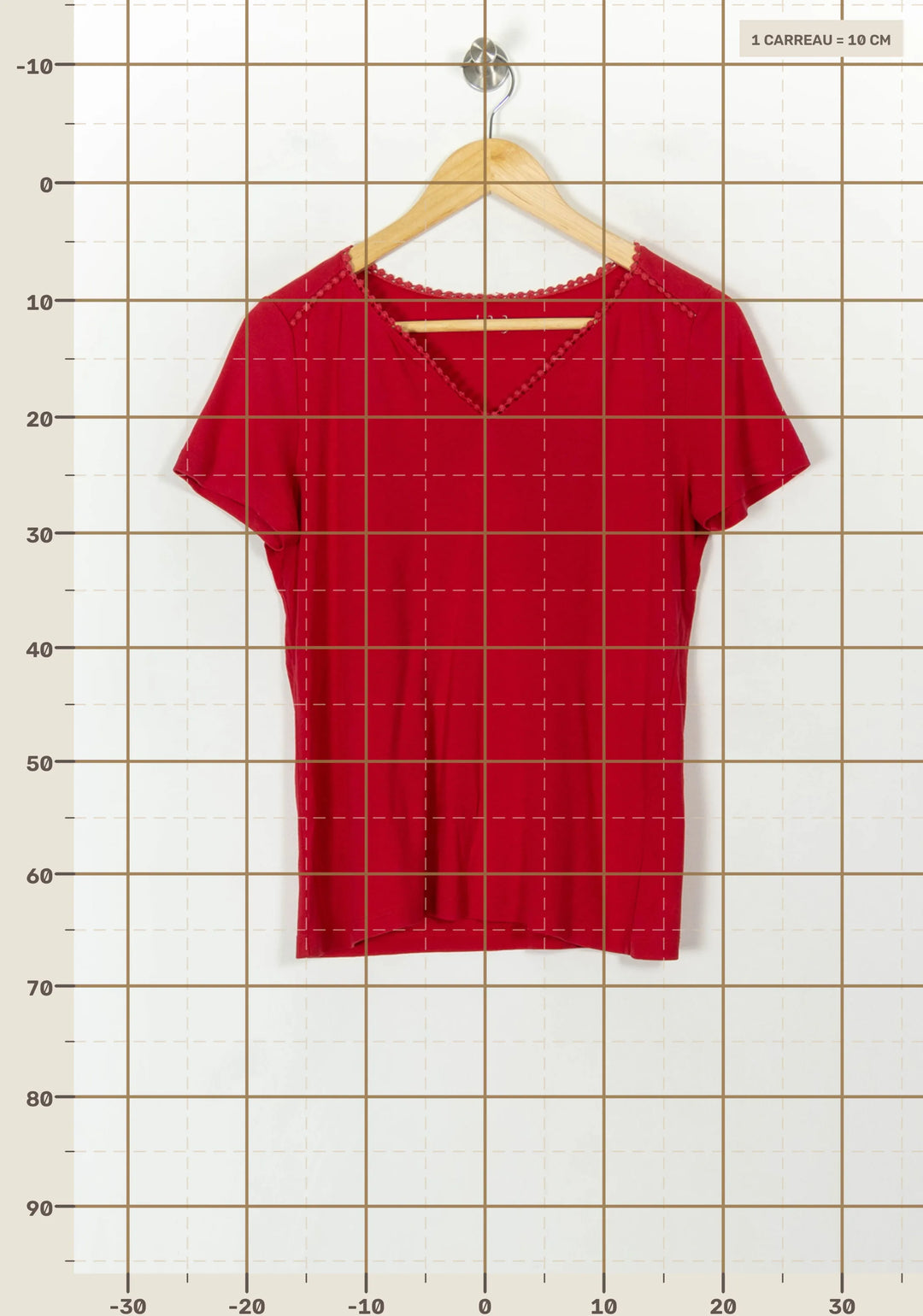 Tee-shirt Rose - Taille L/40 de la marque Maison 123 | PARAD120452 - Vendu par Paradigme - Image 4