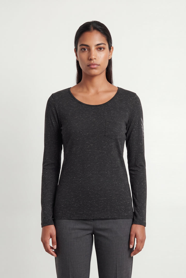 Tee-shirt Manches Longues Gris - Taille L/40 de la marque IKKS | PARAD120453 - Vendu par Paradigme - Image 1