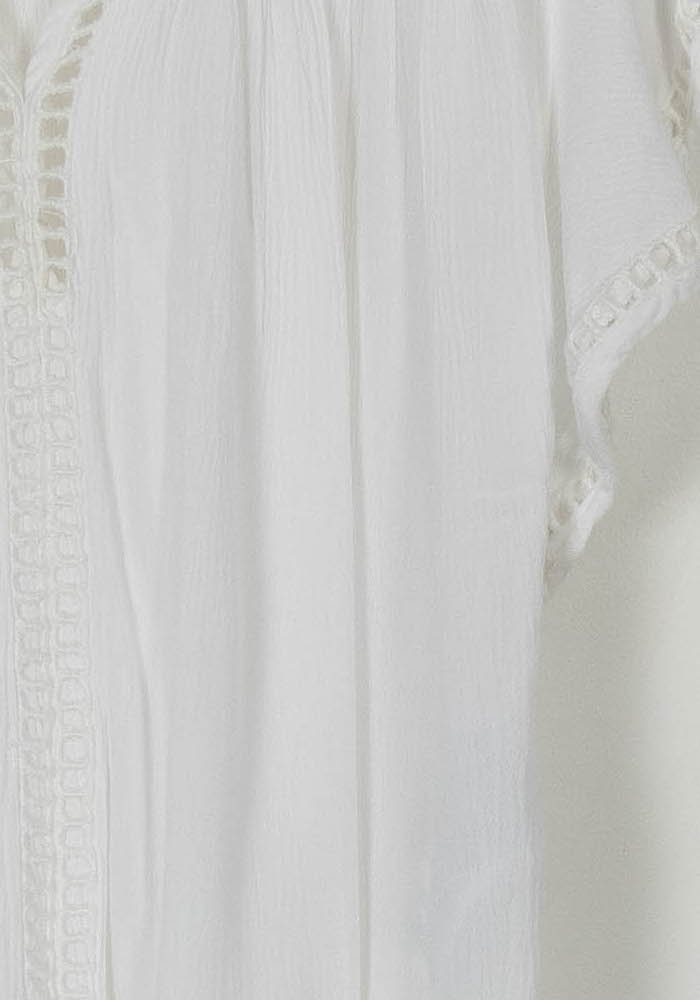 Blouse Brodée Blanche - Taille S/36 de la marque Maison 123 | PARAD120455 - Vendu par Paradigme - Image 3